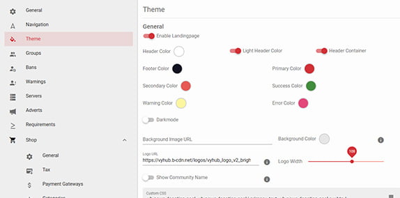 Theme Change Option | VyHub Customizability Feature Inside Creative